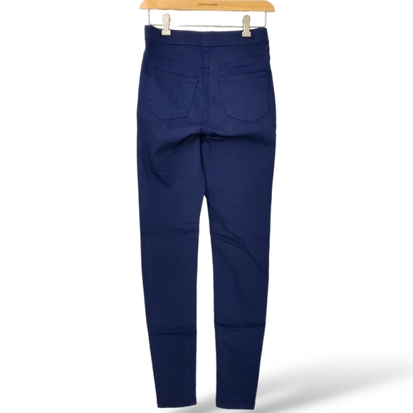 M&S COLLECTION Women's Elasticized High-waisted Eco-dyed Jeggings sz 8 Long - Picture 6 of 9